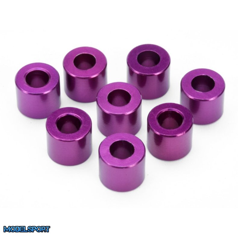 HPI 86378 Spacer 4X8X6.5mm(Purple/8Pcs)
