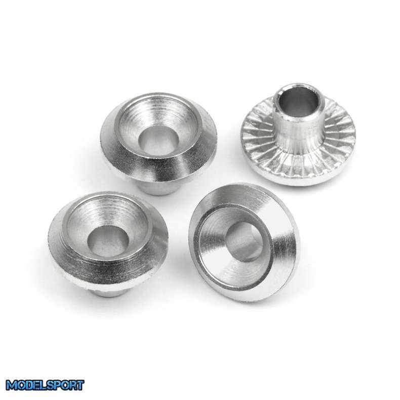 HPI 86985 Wheel Washer (Silver/4Pcs)