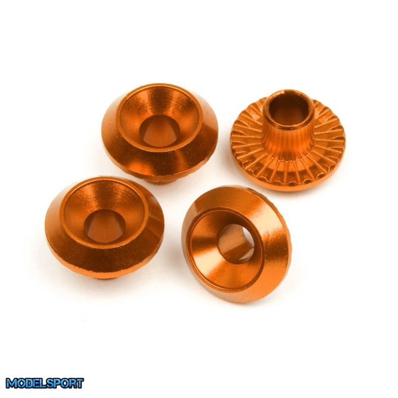 HPI 86986 Wheel Washer (Orange/4Pcs)