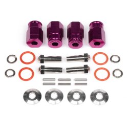 HPI 88055 Aluminum Wide Hex Hub 12mm (24mm Wide/Purple)