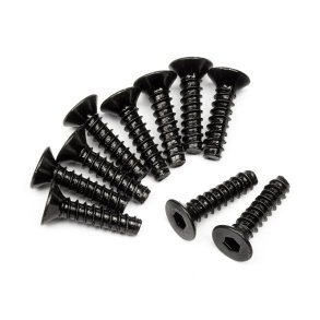 HPI 94305 Tp. Flat Head Screw M3X12mm (Hex Socket/10Pcs)