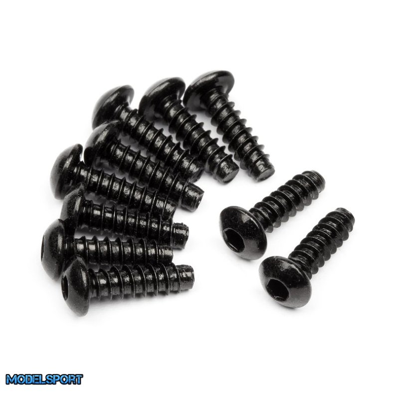 HPI 94354 Tp. Button Head Screw M3X10mm (Hex Socket/10Pcs)