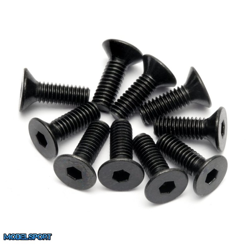 HPI 94530 Flat Head Screw M4X12mm (Hex Socket/10Pcs)
