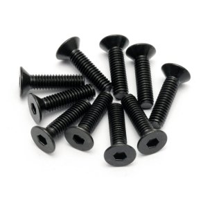 HPI 94531 Flat Head Screw M4X15mm (Hex Socket/10Pcs)