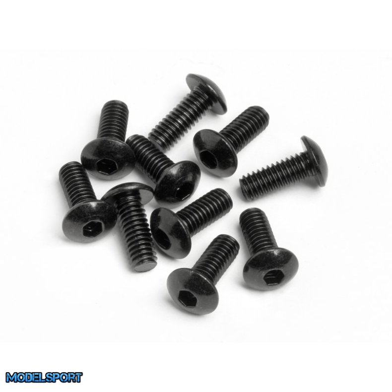 HPI 94554 Button Head Screw M4X10mm (Hex Socket/10Pcs)
