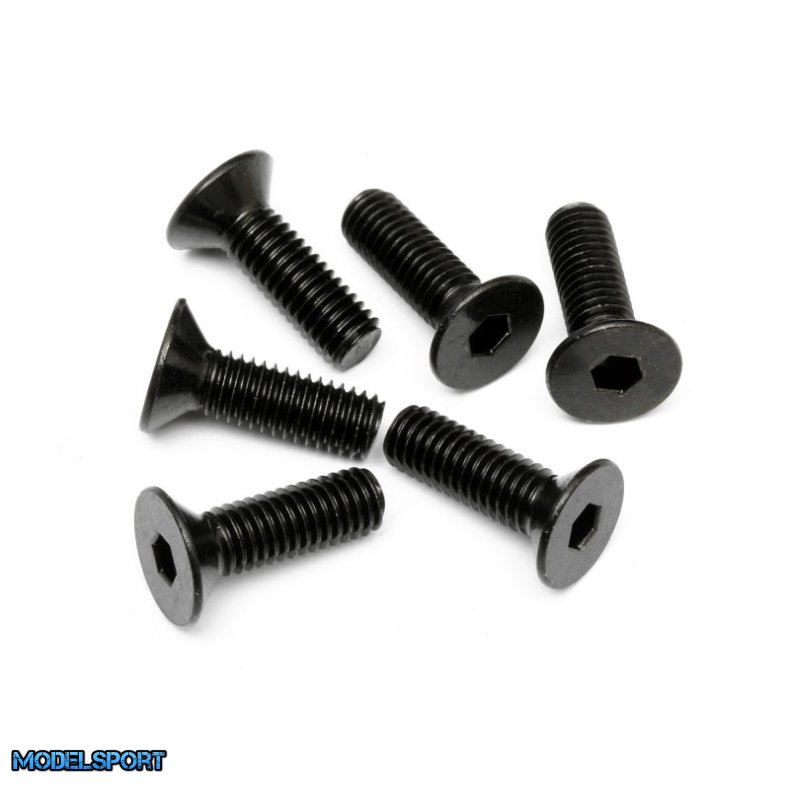 HPI 94730 Flat Head Screw M5X16mm (Hex Socket/6Pcs)