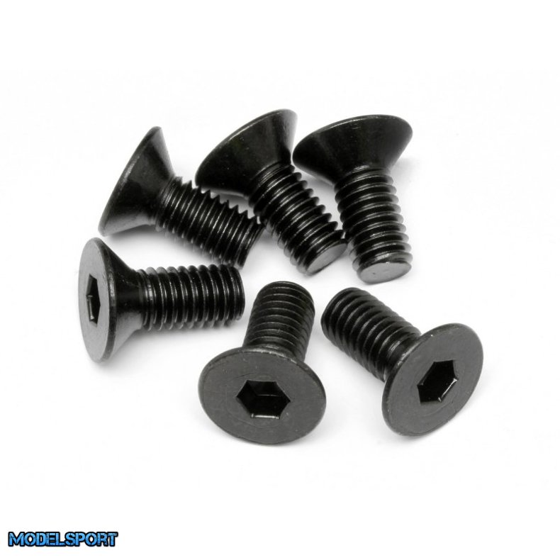 HPI 94879 Flat Head Screw M6X14mm (Hex Socket/6Pcs)