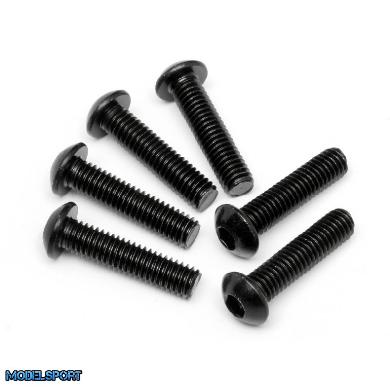 HPI 94909 Button Head Screw M6X25mm (Hex Socket/6Pcs)