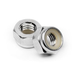 HPI 95862 Aluminum Lock Nut M5 (Silver/10Pcs)