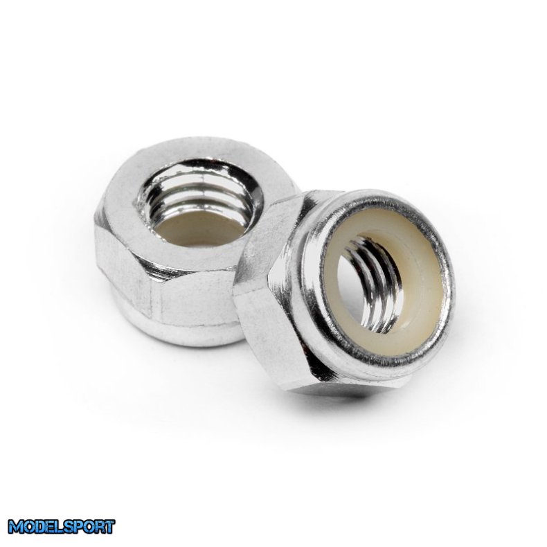 HPI 95862 Aluminum Lock Nut M5 (Silver/10Pcs)