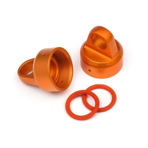 HPI 108070 Aluminum Top Shock Cap Orange (2Pcs)