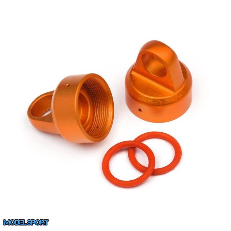 HPI 108070 Aluminum Top Shock Cap Orange (2Pcs)