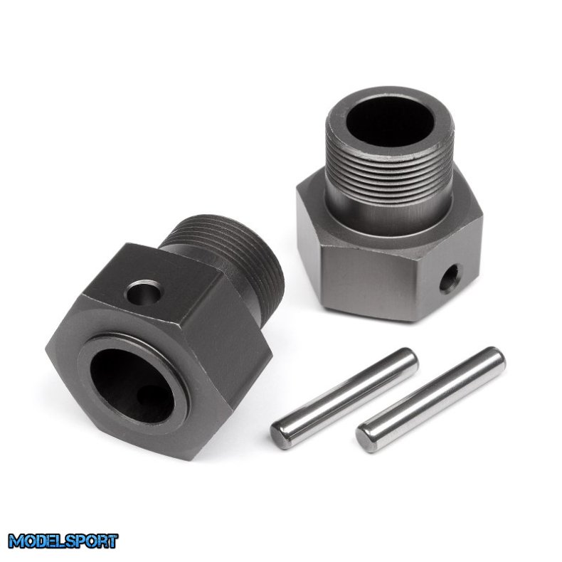 HPI 102157 Wheel Hex Hub 24X27mm (Gunmetal/2Pcs)