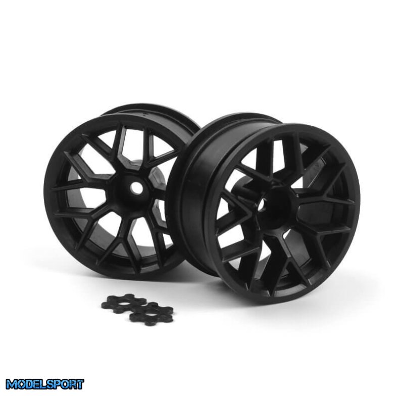 HPI 160400 RTR Wheel 26mm Black (6mm Offset/2 Pcs)