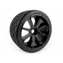 HPI 160508 Mounted Phaltline Tire on 3256 Blast Black Wheel