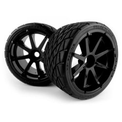 HPI 160508 Mounted Phaltline Tire on 3256 Blast Black Wheel