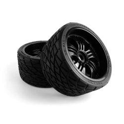 HPI 160509 Mounted Phaltline Tire on 3251 Tremor Black Wheel