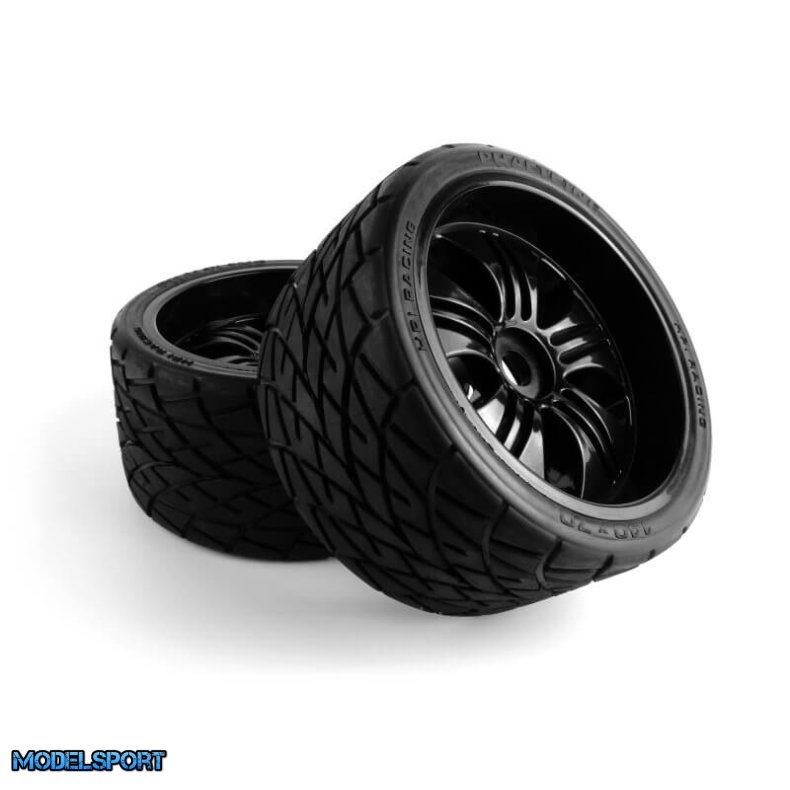 HPI 160509 Mounted Phaltline Tire on 3251 Tremor Black Wheel