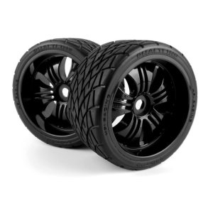 HPI 160509 Mounted Phaltline Tire on 3251 Tremor Black Wheel