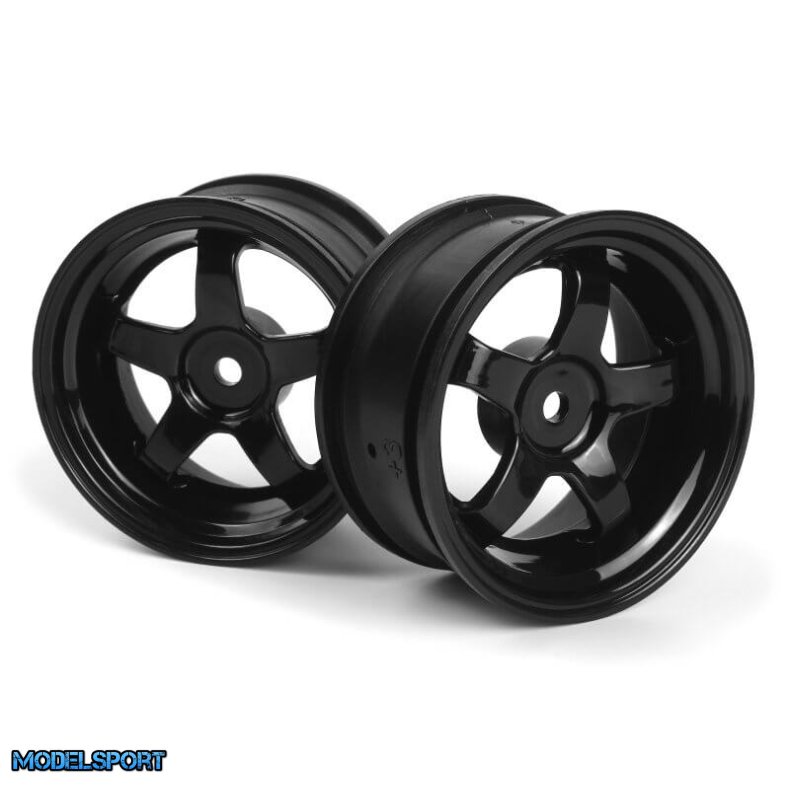 HPI 160524 Work Meister S1 Wheel Black 26mm (3mm OS/2pcs)
