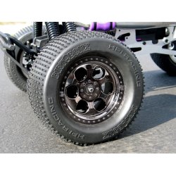 HPI 3161 6 Spoke Wheel Black Chrome 83x56mm (2Pcs)