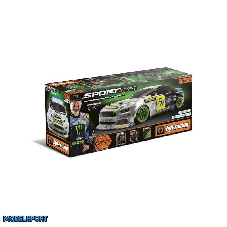 HPI Sport 3 Drift Mustang V2 Fjernstyret bil