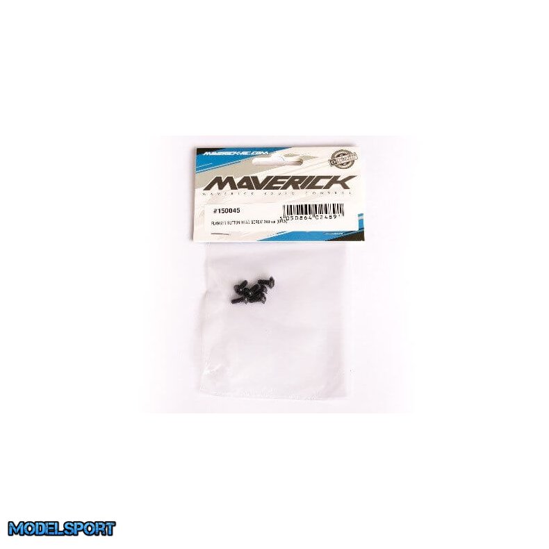 Maverick 150045 Flanged Button Head Screw 3X8mm (6Pcs)
