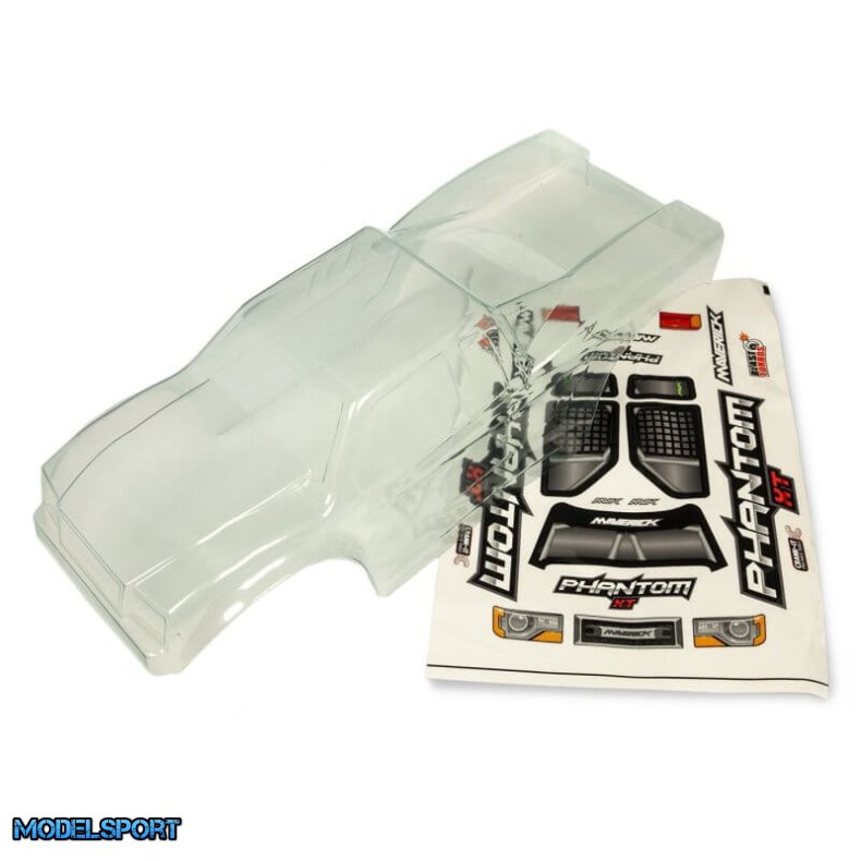 Maverick 150047 Clear Lexan Phantom Truck Body - W/ Decal Sheet