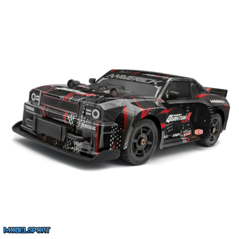 Maverick 150352 Quantumr Muscle Car Body - Black/Red