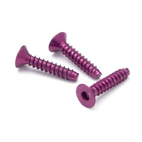 HPI Z079 Alu Tp Flat Hd Screw 3 X15mm Hex Socket/Purple/5Pc