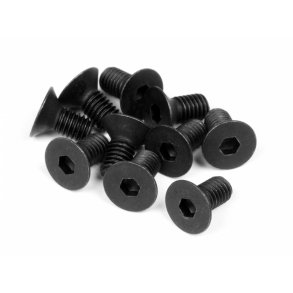 HPI Z081 Flat Head Screw M3X6mm (Hex Socket/10Pcs)