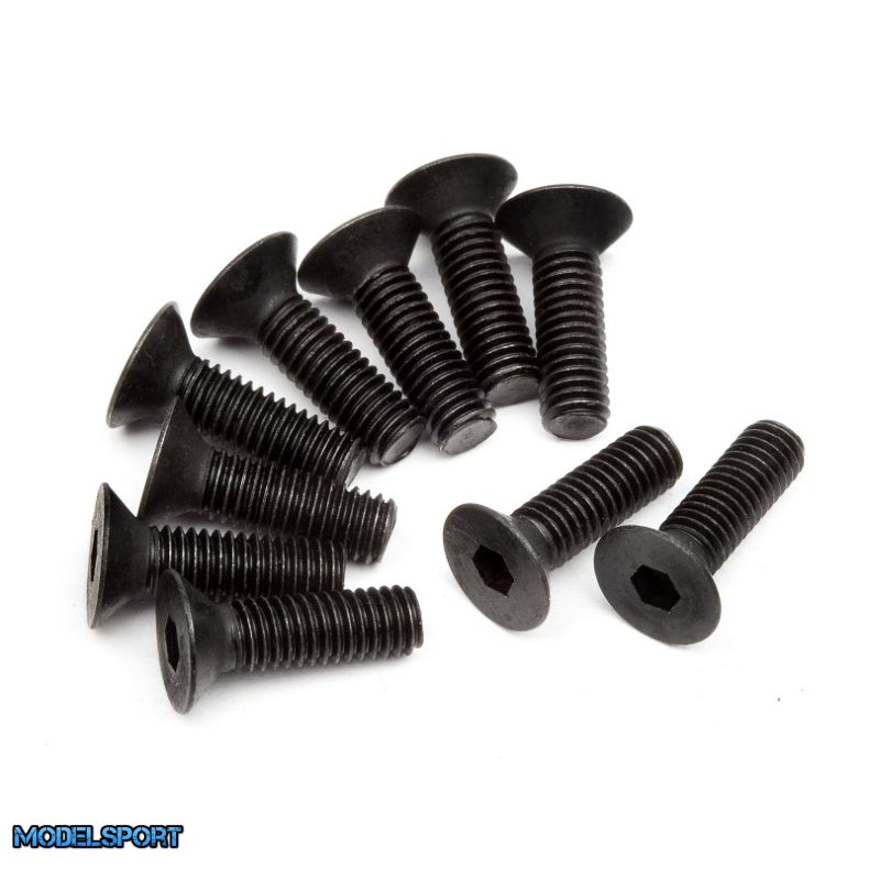 HPI Z083 Flat Head Screw M3X10mm(Hex Socket/10Pcs)