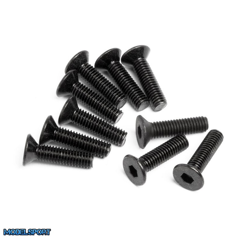 HPI Z084 Flat Head Screw M3X12mm (Hex Socket/10Pcs)