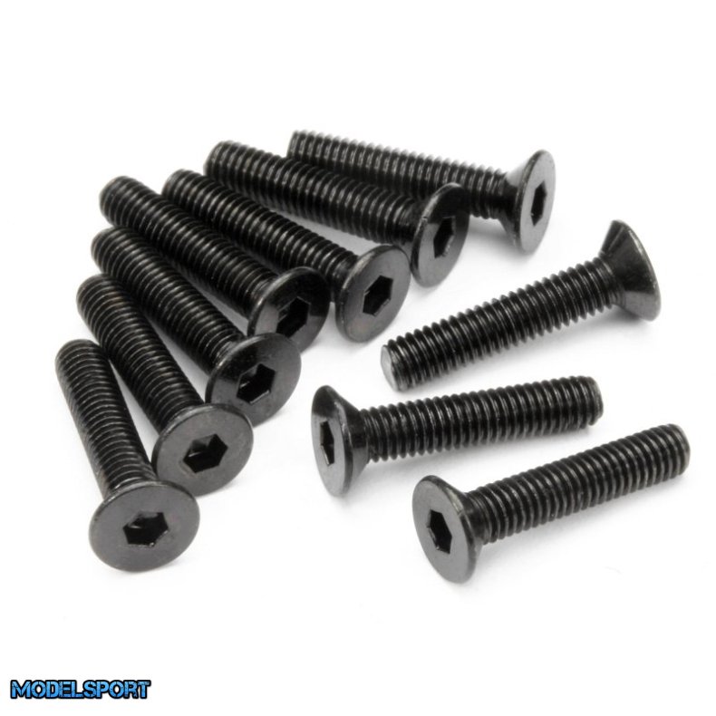 HPI Z085 Flat Head Screw M3X15mm (Hex Socket/10Pcs)