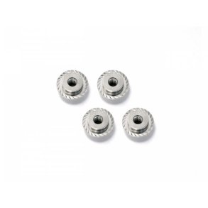 HPI Z671 Flanged Lock Nut M5X8mm (Silver/4Pcs)