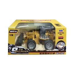 HUINA Bulldozer 1/18, 2,4GHz Lipo, 9 Kanaler