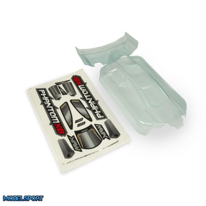 Maverick 150089 Clear Lexan Phantom Xb Body &amp; Wing - With Decal