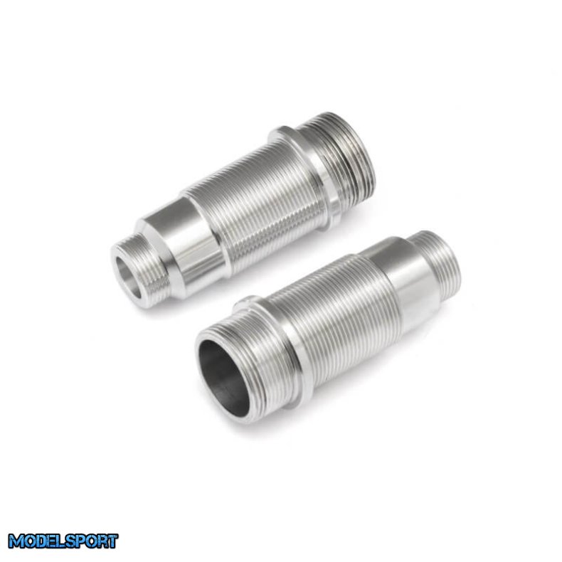 Maverick 150187 Aluminum Shock Body Set (Silver 2Pcs)
