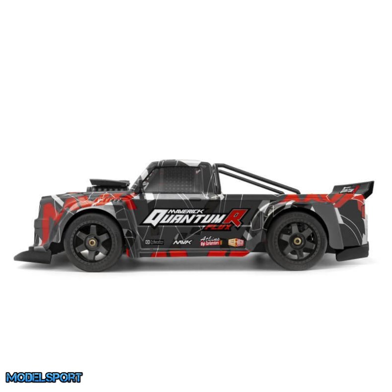 Maverick 150319 Quantumr Race Truck Body (Black/Red)