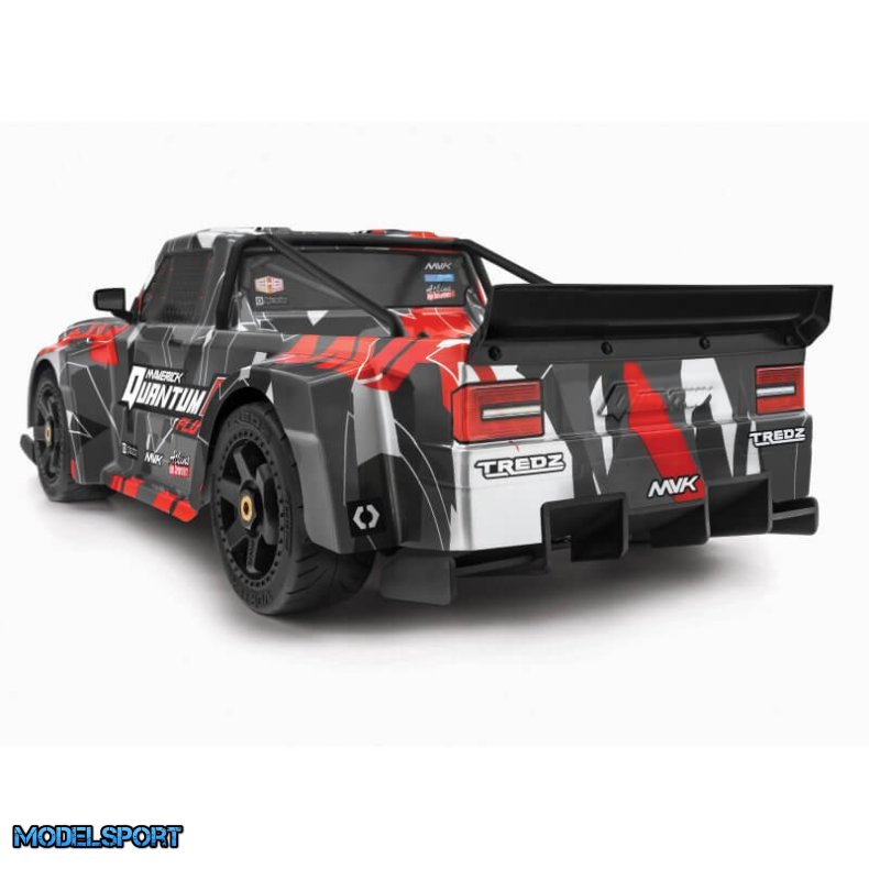 Maverick 150319 Quantumr Race Truck Body (Black/Red)