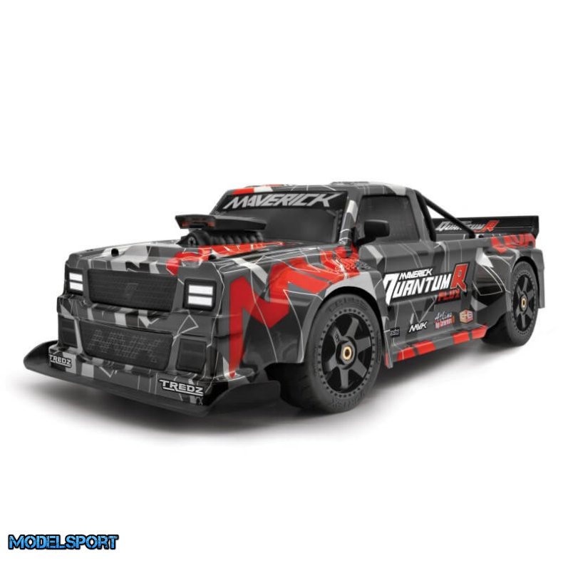 Maverick 150319 Quantumr Race Truck Body (Black/Red)
