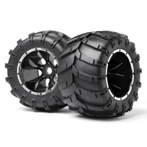 Maverick 24107 Mounted Wheels And Tyres 2 Pcs (Blackout Mt)