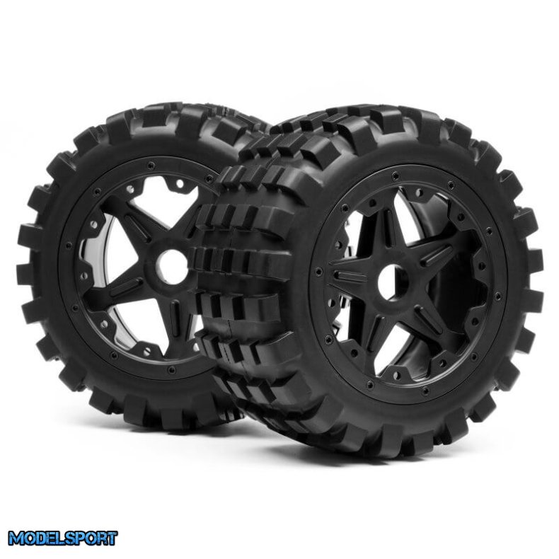 Maverick 24173 Blackout Xb Mounted Wheel And Tyre Set (Rear) Pr
