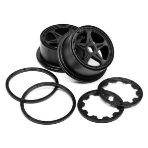 Maverick 24174 Blackout Xb Wheel Set (Rear) Pr
