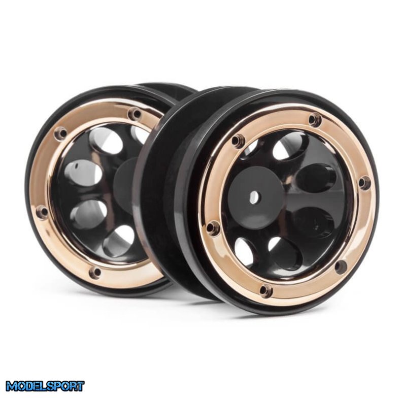 Maverick 25065 Wheels W/Gold Beadlocks (2Pcs)