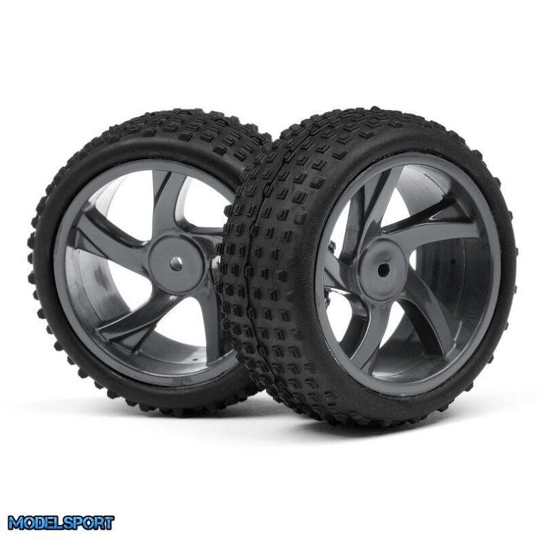 Maverick 28052 1/18 Buggy Wheel &amp; Tyre Assembly (Ion Xb)