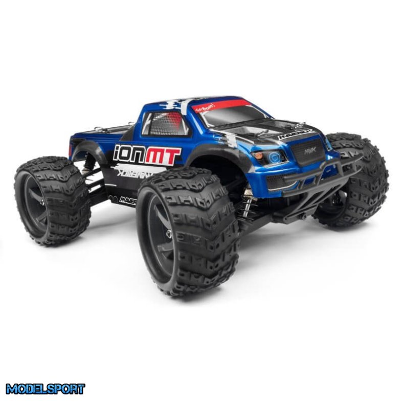 Maverick 28068 Monster Truck Painted Body Blue With Decals Ion Mt
