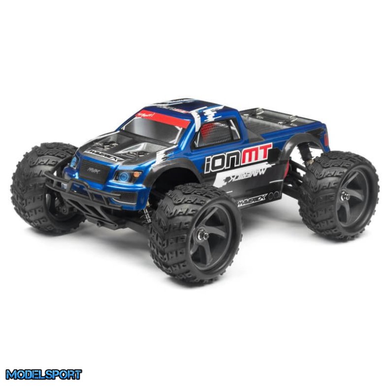 Maverick 28068 Monster Truck Painted Body Blue With Decals Ion Mt