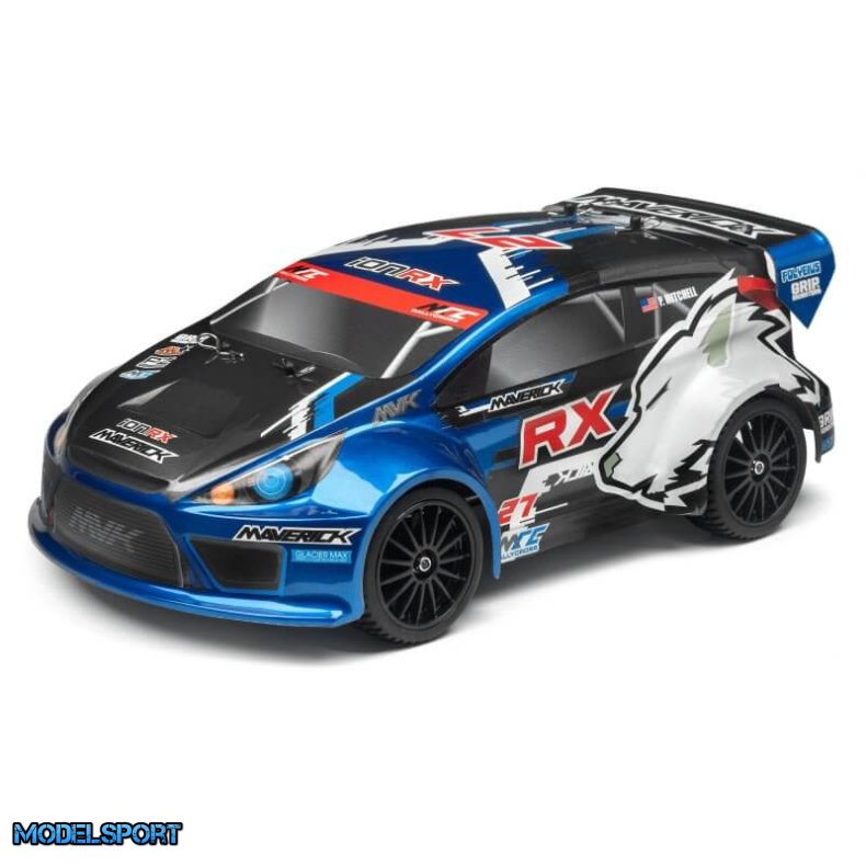 Maverick 28070 Rally Painted Body Blue With Decals (Ion RX)