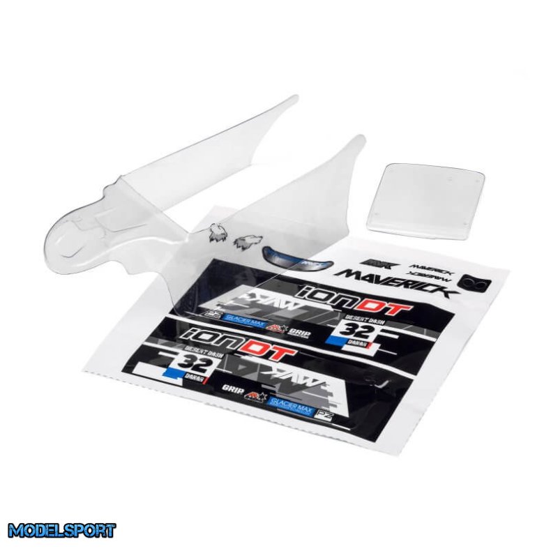 Maverick 28075 Clear Desert Truck Body With Decals (Ion Dt)